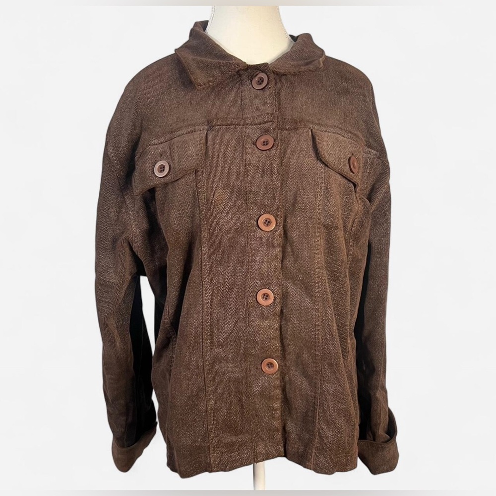 Roommates Chocolate corduroy brown Jean Jacket size 2x‎